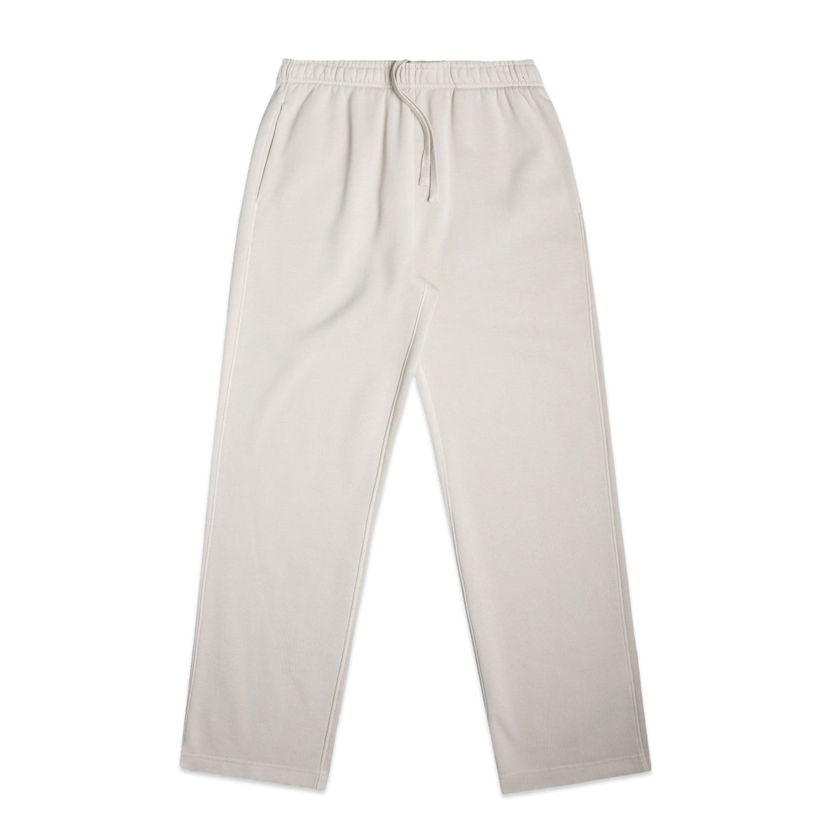 DonDeMarco Women's Relax Faded Cuffless Sweatpants — Faded bone, front flat lay