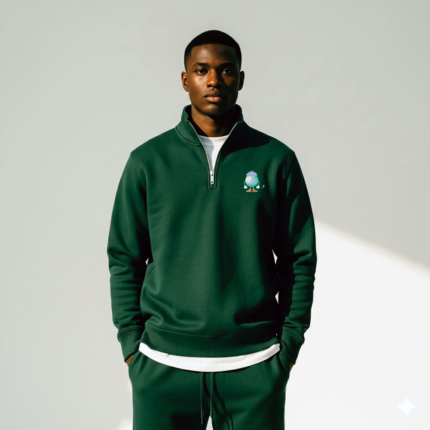 The Clubhouse Quarter Zip Sweatshirt – Forest Green