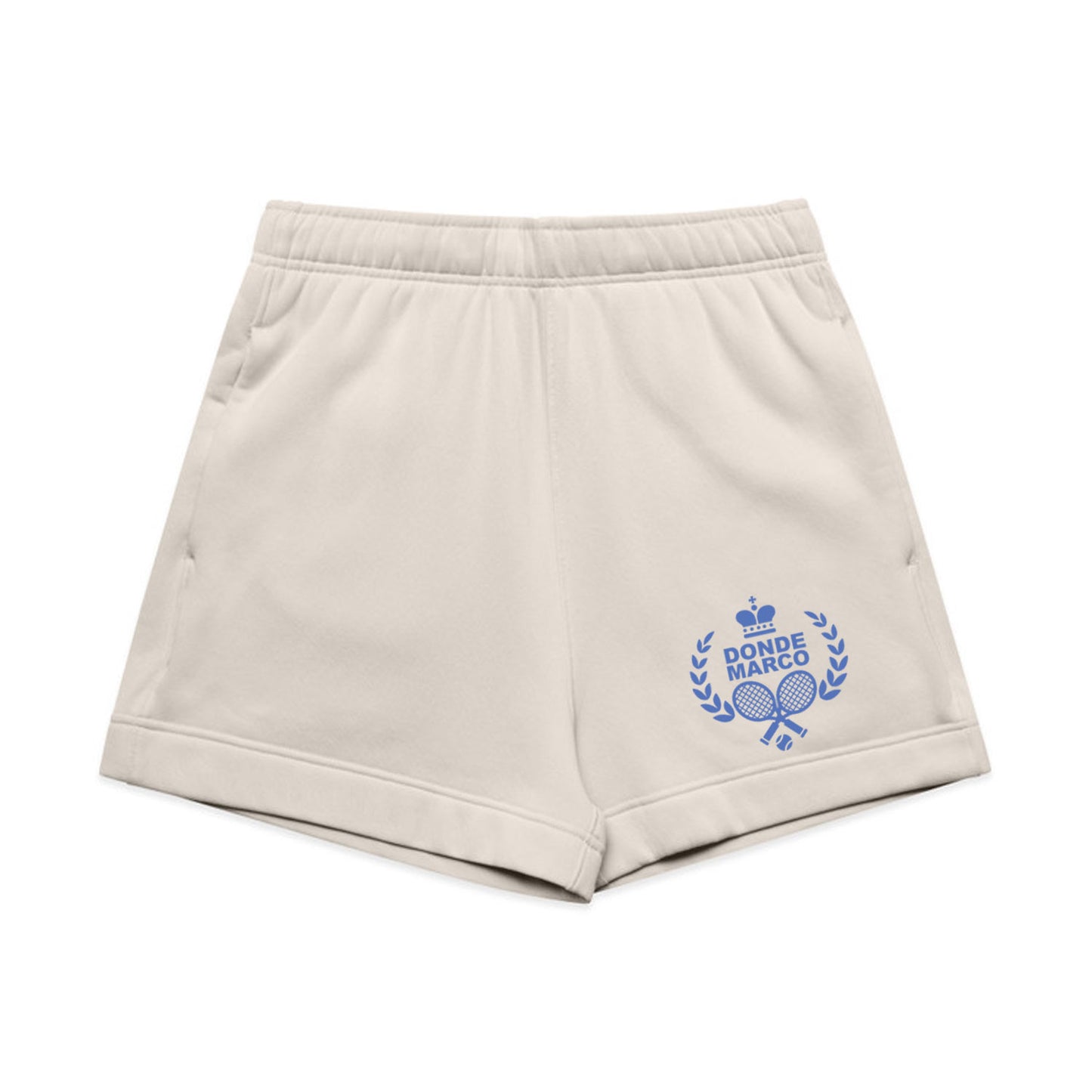 Women's Crown & Racket Sweat Shorts by DonDeMarco