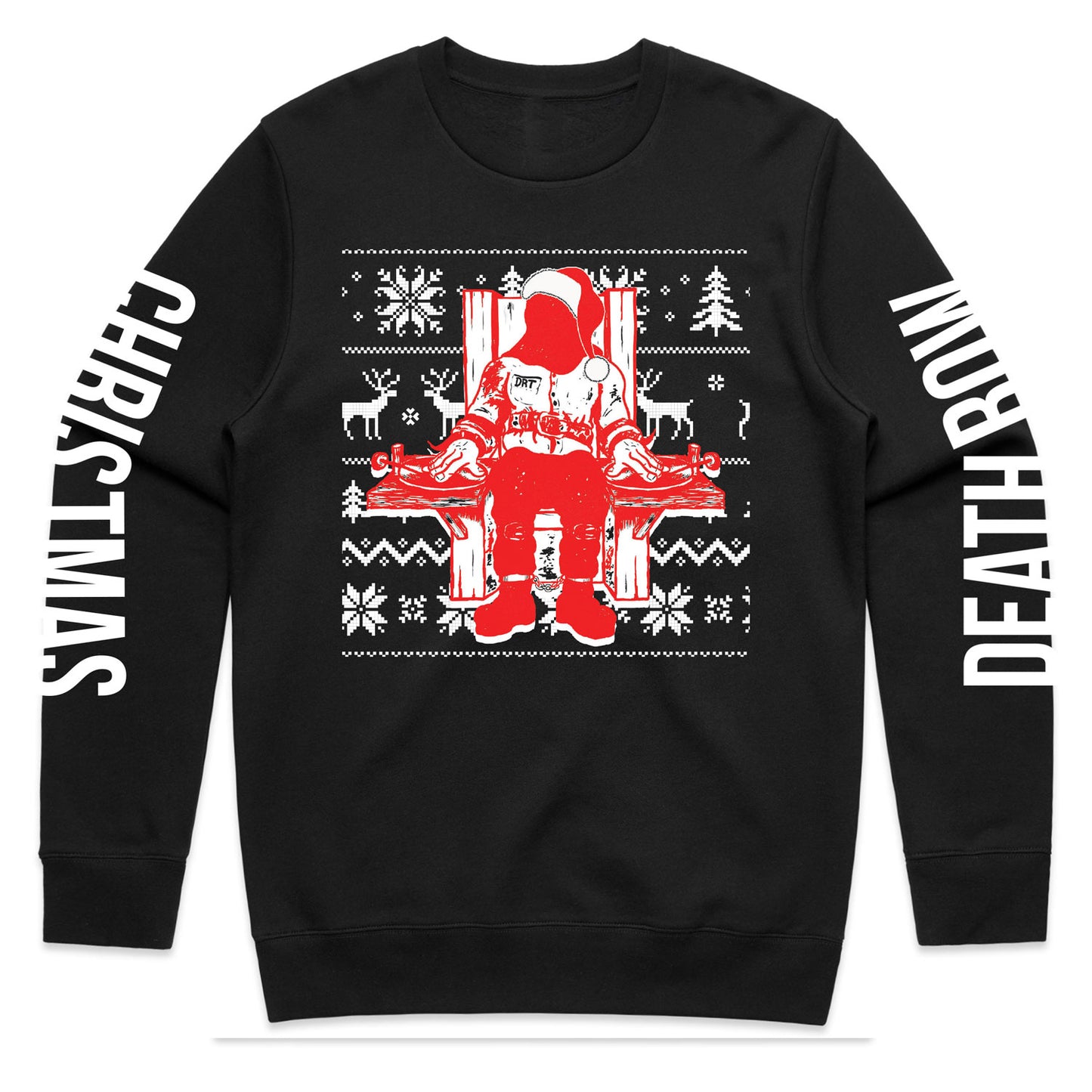 Off-Brand Christmas on Deathrow Ugly Sweatshirt – 90s Hip-Hop Holiday Sweater