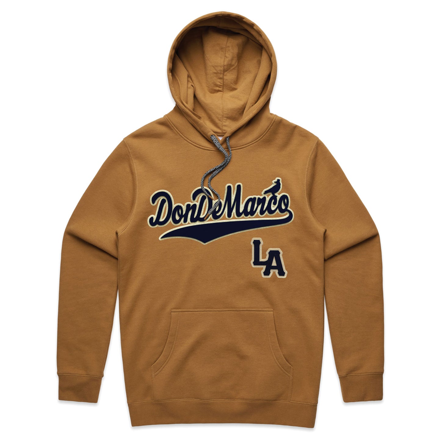 DonDeMarco Script Logo Camel Hoodie
