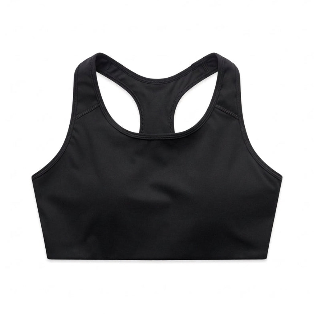 DonDeMarco Active Racerback Bra Top in black, product image