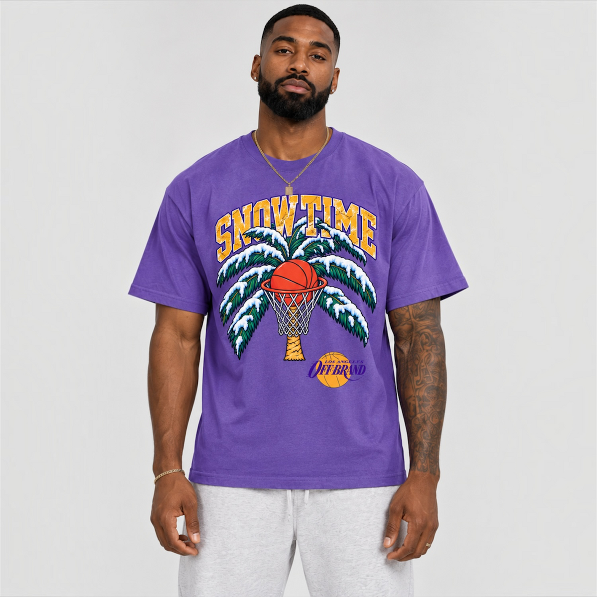 Off Brand Snowtime Tee – Purple | DonDeMarco