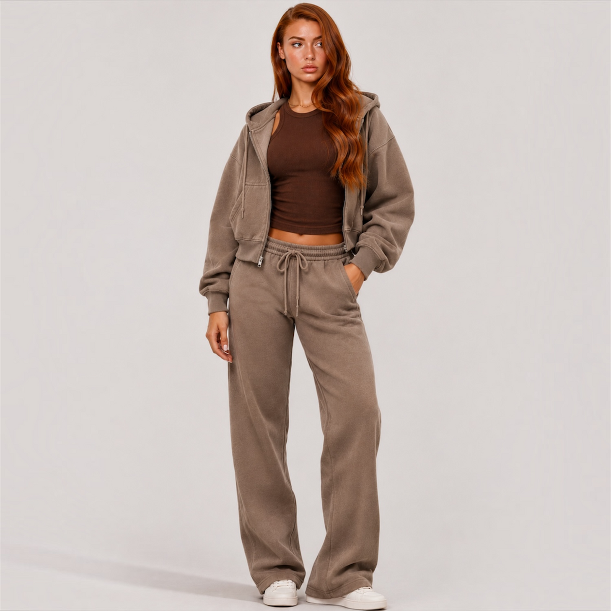 DonDeMarco Straight Leg Fleece Sweatpants, editorial product image