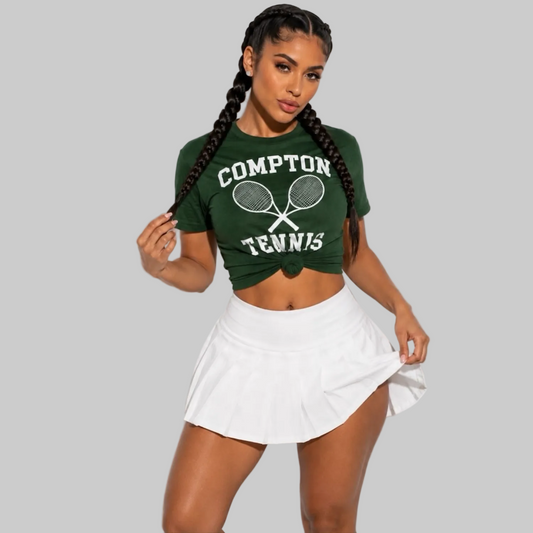 Compton Tennis T-Shirt – Green