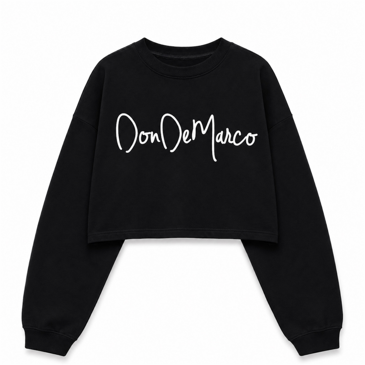 DonDeMarco Heavy Faded Long Sleeve Crop Tee, product image