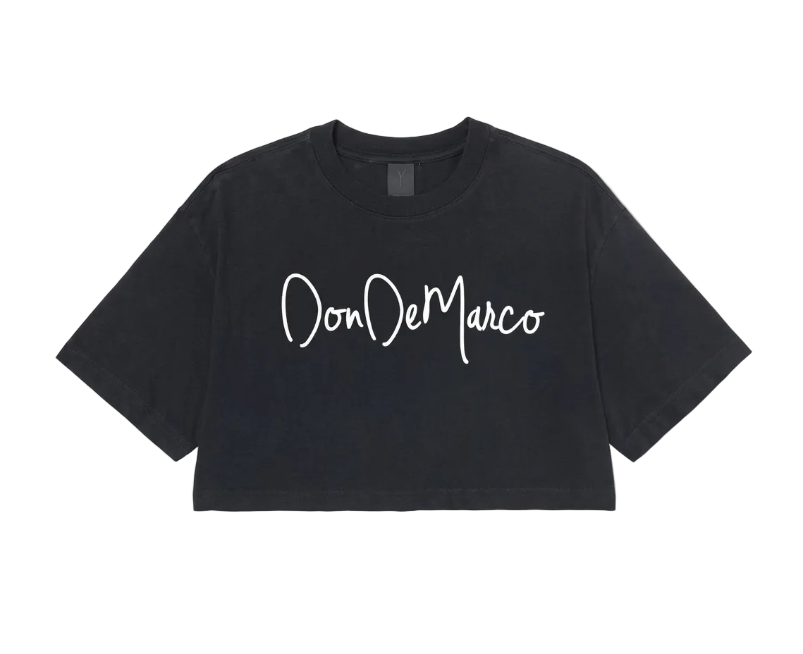 DonDeMarco Washed Black Signature Short Set, signature top product image