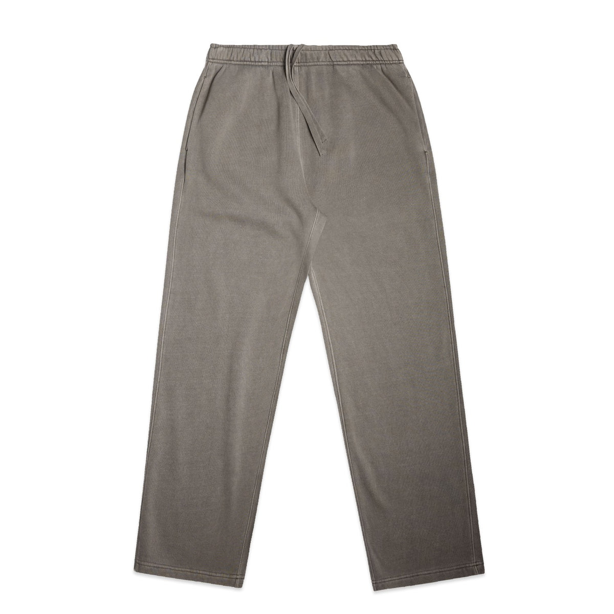 DonDeMarco Women's Relax Faded Cuffless Sweatpants — Faded grey, front flat lay