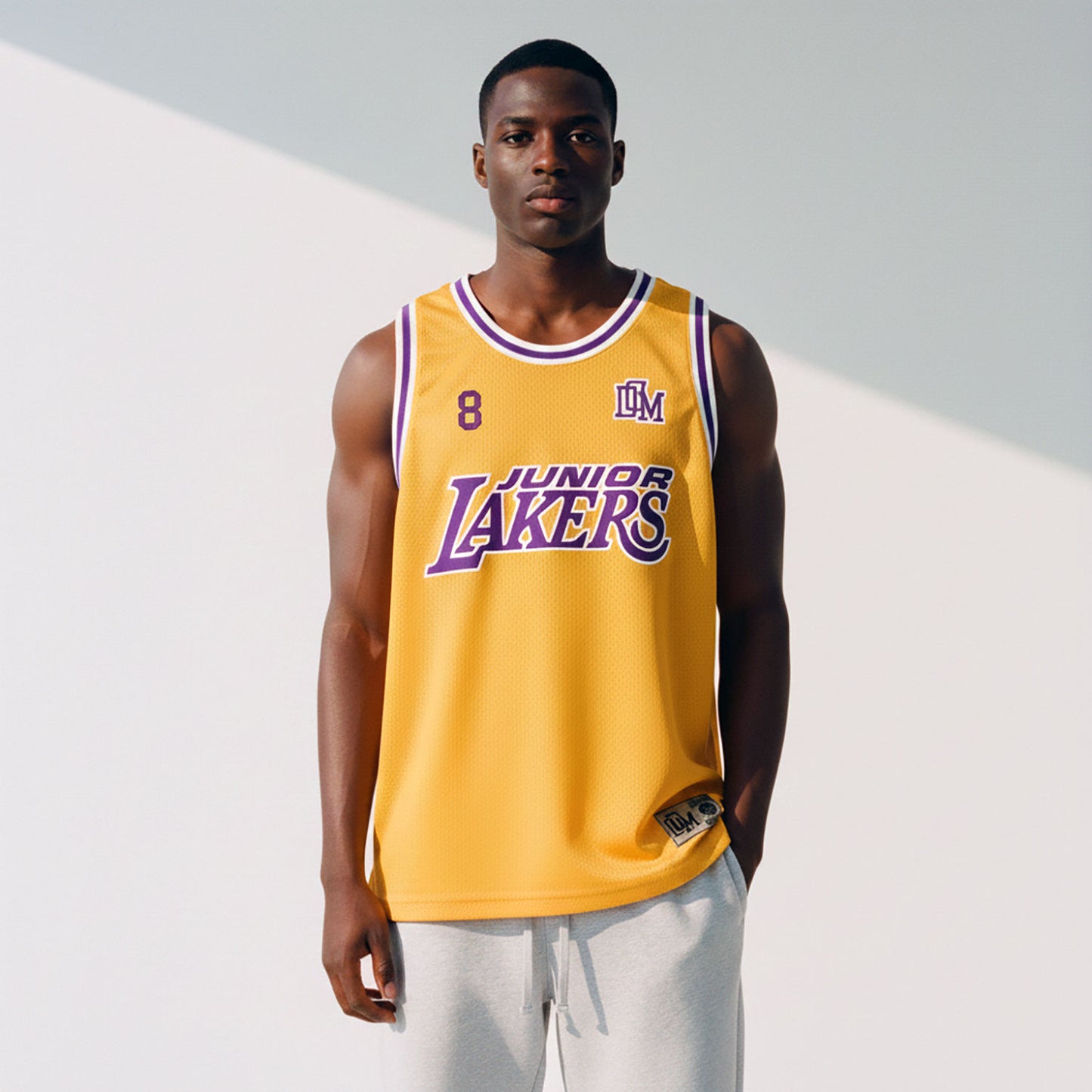 DonDeMarco Junior Lakers Basketball Jersey – Gold