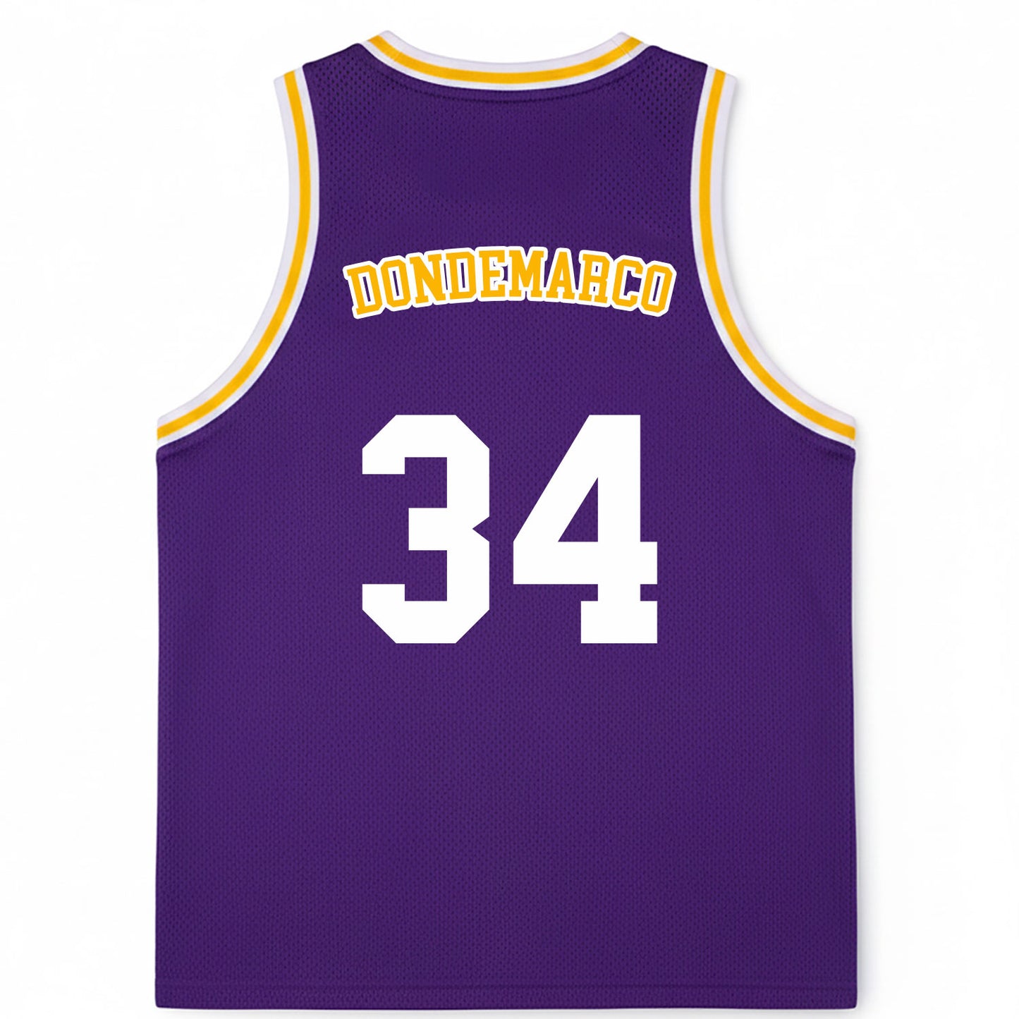 DonDeMarco Junior Lakers Basketball Jersey – Purple