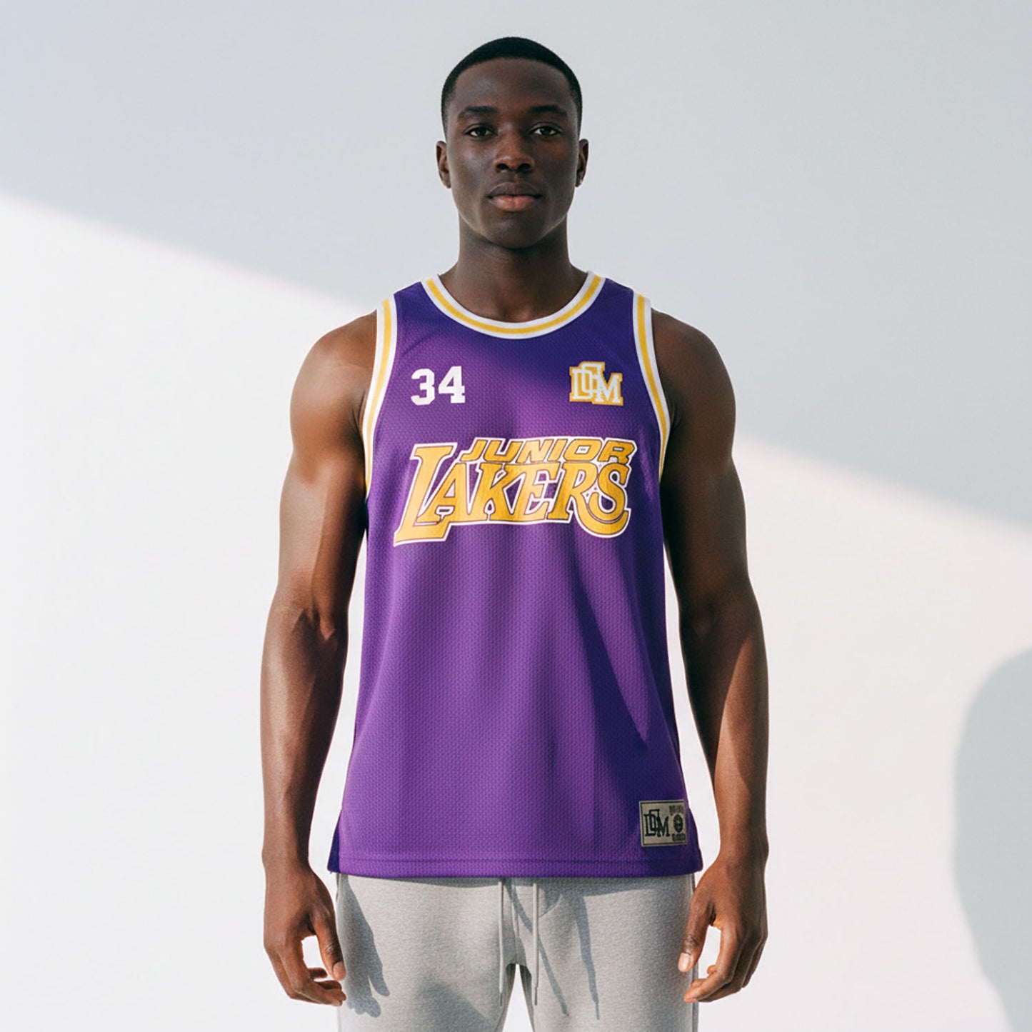 DonDeMarco Junior Lakers Basketball Jersey – Purple