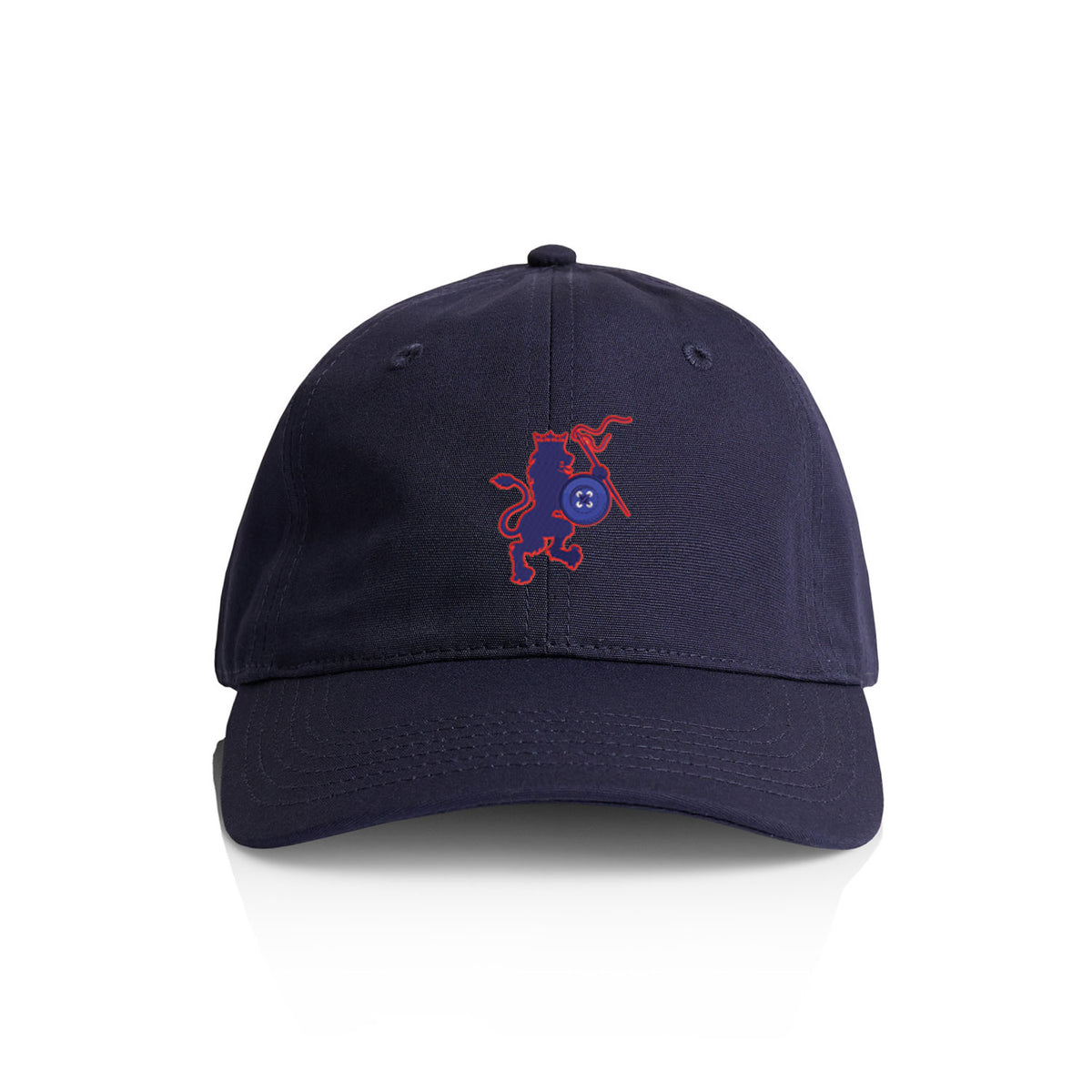 DonDeMarco Lion Crest Dad Hat, navy product photo