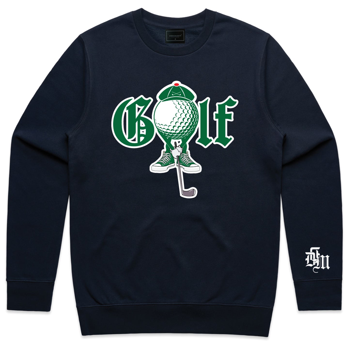 DonDeMarco Tee Time Golf Crewneck – Baldwin Hills Country Club Collection