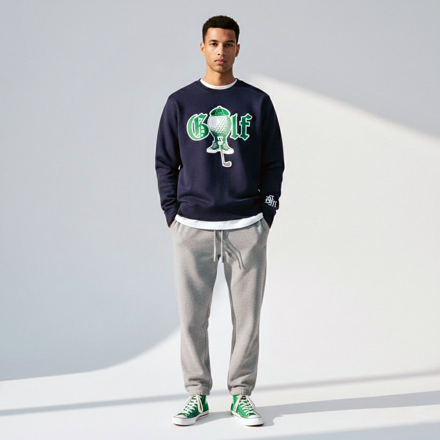 DonDeMarco Tee Time Golf Crewneck – Baldwin Hills Country Club Collection