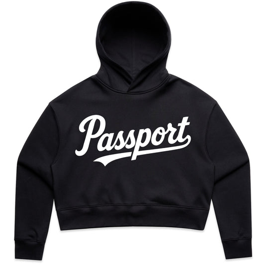 DonDeMarco “Passport” Women’s Cropped Hoodie – Born Elsewhere, Worn Everywhere
