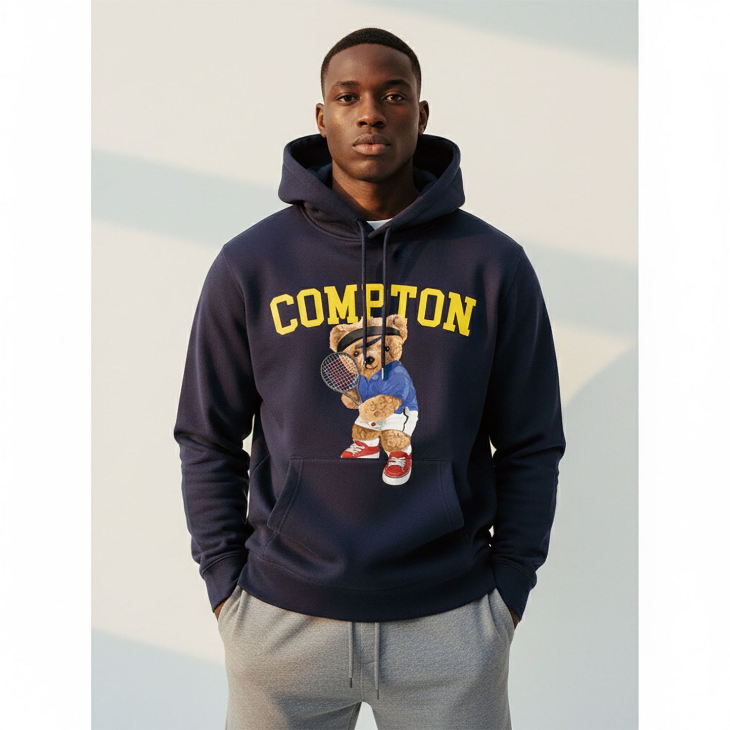 Compton Tennis Bear Hoodie