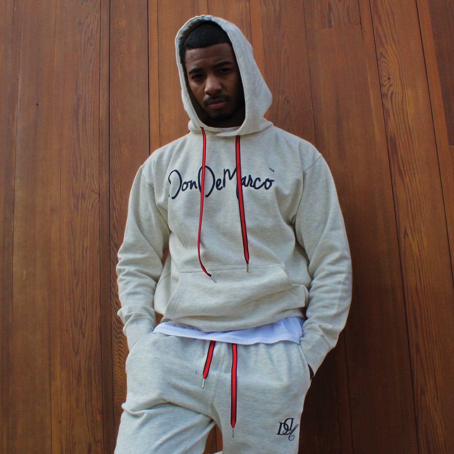 DonDeMarco Oatmeal Monogram Sweatsuit