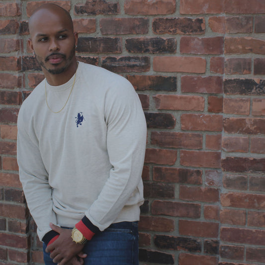 DonDeMarco Lion Crest Crew Neck Sweater