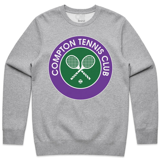 GREY COMPTON TENNIS CLUB SWEATSHIRT
